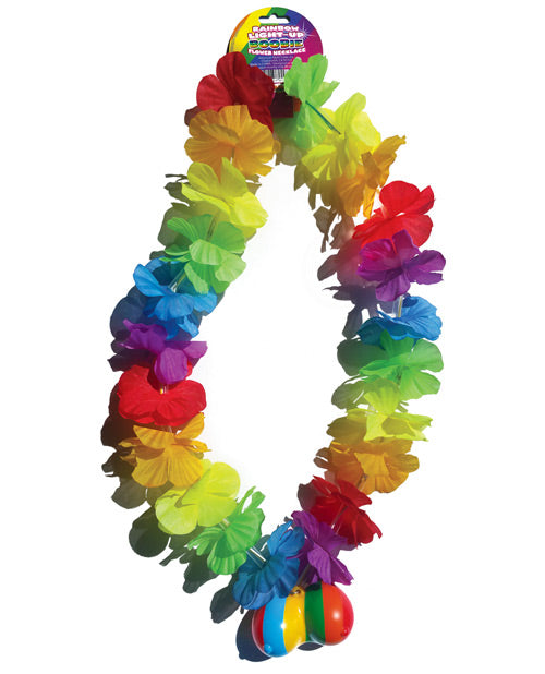 Rainbow Light Up Flower Boobie Necklace - Casual Toys
