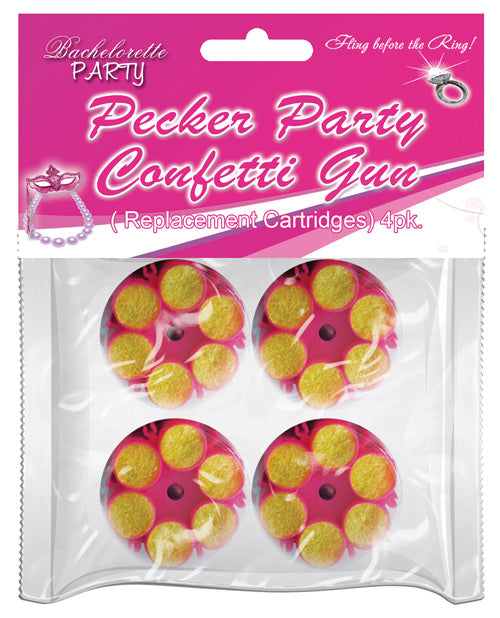 Party Pecker Confetti Refill Cartridge - Pack Of 4 - Casual Toys