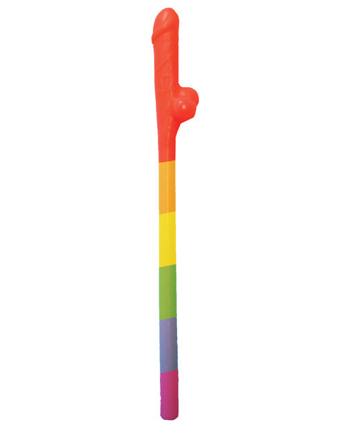 Rainbow Pecker Straws Pack Of 10 - Casual Toys