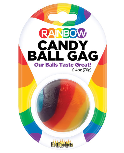 Rainbow Candy Ball Gag - Strawberry - Casual Toys