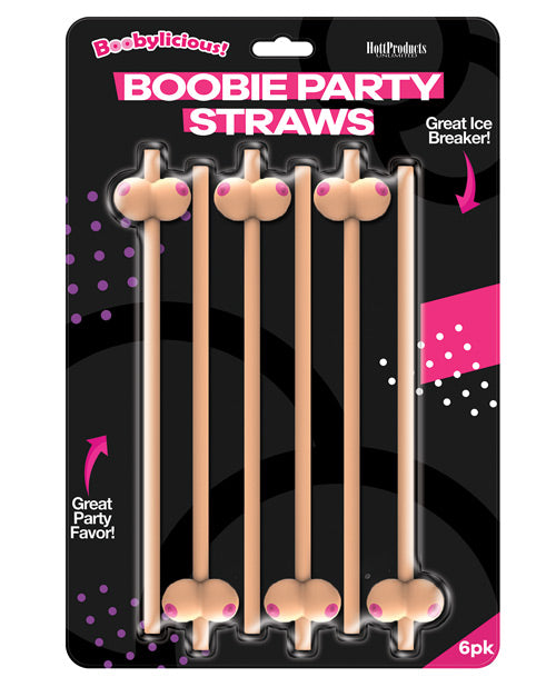 Booby Straws - Flesh Pack Of 6 - Casual Toys