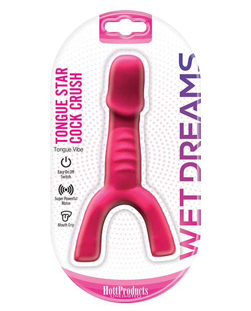 Wet Dreams Tongue Star Cock Crush Vibe - Pink - Casual Toys