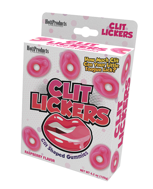 Clit Lickers Clit Shaped Gummies - Raspberry - Casual Toys