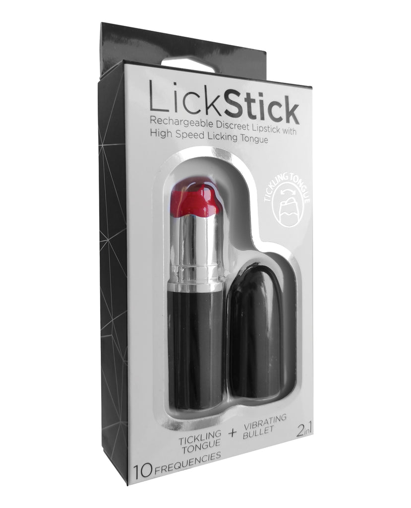 Lick Stick Rechargeable Discreet Lipstick Bullet W-high Speed Licking Tongue - Casual Toys