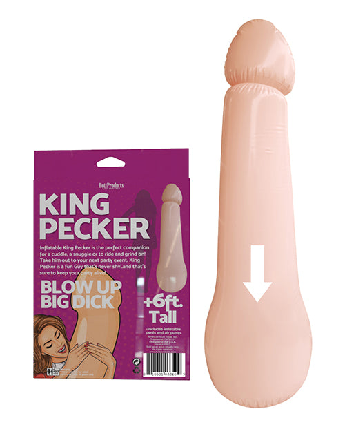 King Pecker 6 Ft Giant Inflatable Penis - Casual Toys