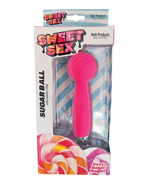 Sweet Sex Sugar Ball Mini Wand Vibe - Magenta - Casual Toys