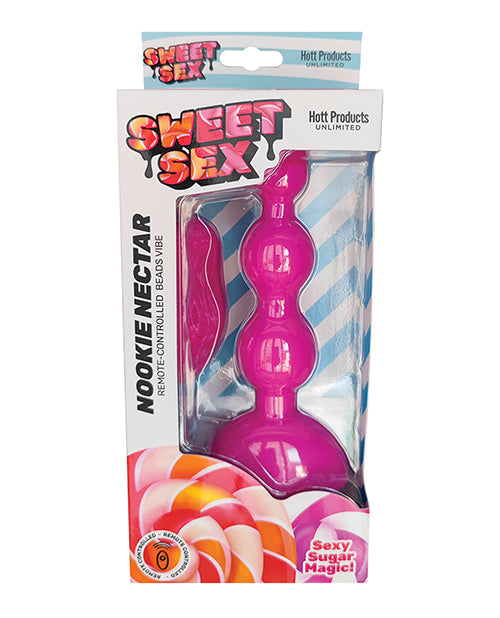 Sweet Sex Nookie Nectar Beads Vibe W-remote - Magenta - Casual Toys