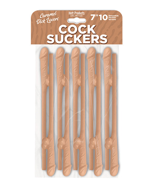 Cock Suckers Pecker Straws - Caramel Lovers Pack Of 10 - Casual Toys