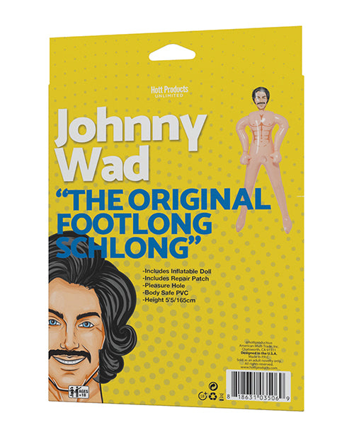 Johnny Wad W/large Penis Blow Up Doll