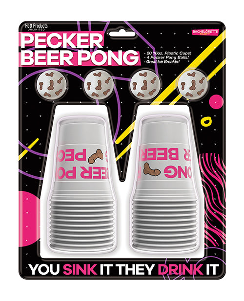 Pecker Beer Pong Game W/balls