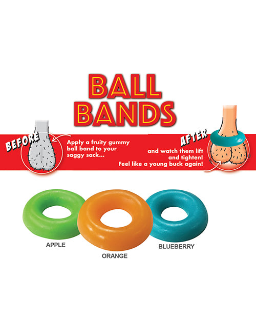 Gummy Ball Bands - 3 Pack Asst. Colors-flavors - Casual Toys