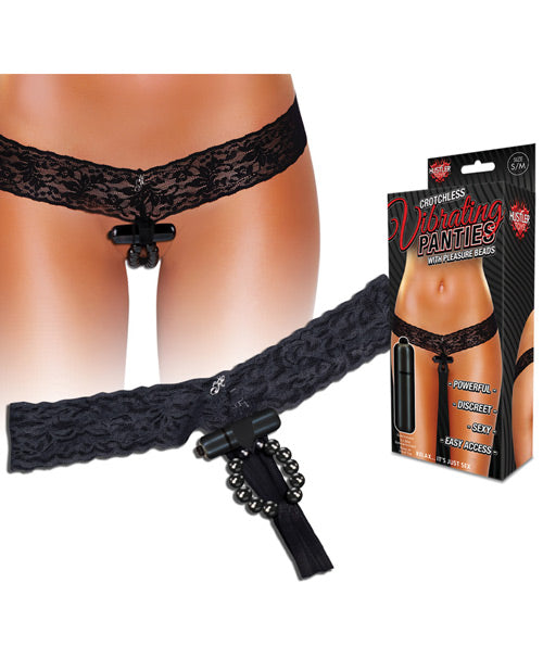 "Hustler Vibrating Panties W/hidden Vibe Pocket - Casual Toys