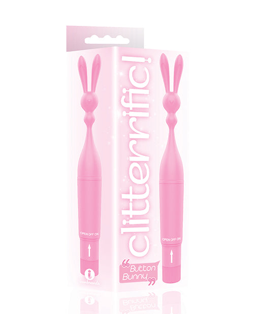 The 9's Clitterific! Button Bunny Clitoral Stimulator - Pink - Casual Toys
