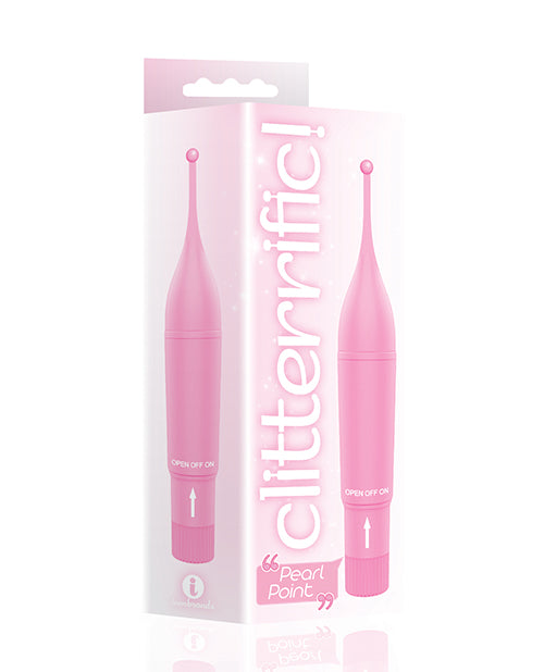 The 9's Clitterific! Pearl Point Clitoral Stimulator - Pink - Casual Toys