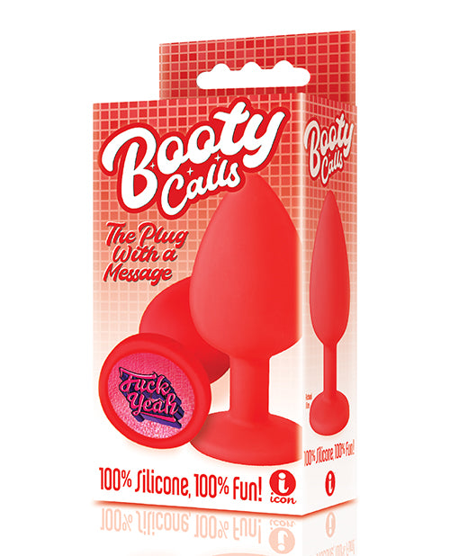 The 9's Booty Calls Fuck Yeah Plug - Red - Casual Toys