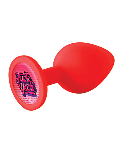 The 9's Booty Calls Fuck Yeah Plug - Red - Casual Toys