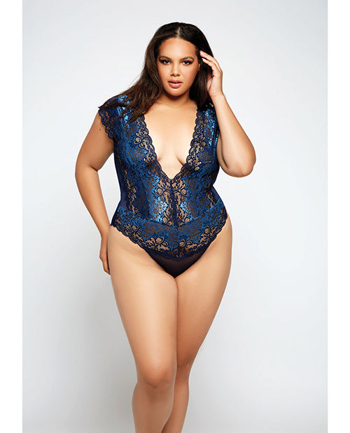 Lace & Mesh Deep V Teddy - Casual Toys
