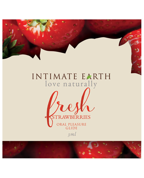 Intimate Earth Lubricant Foil - 3 Ml Fresh Strawberries - Casual Toys