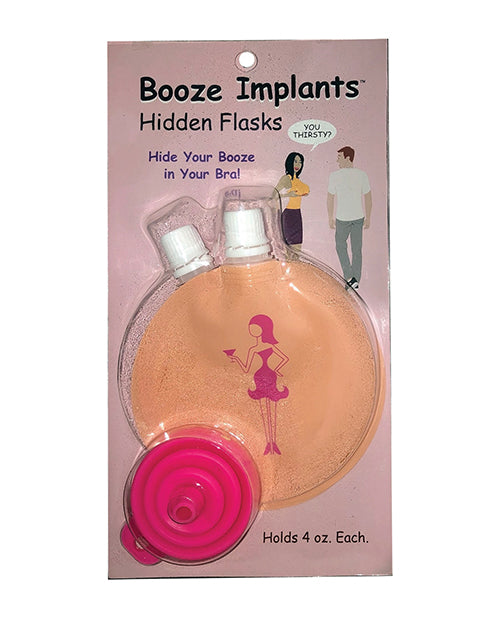 Booze Implants Hidden Flask - 4 Oz Each - Casual Toys