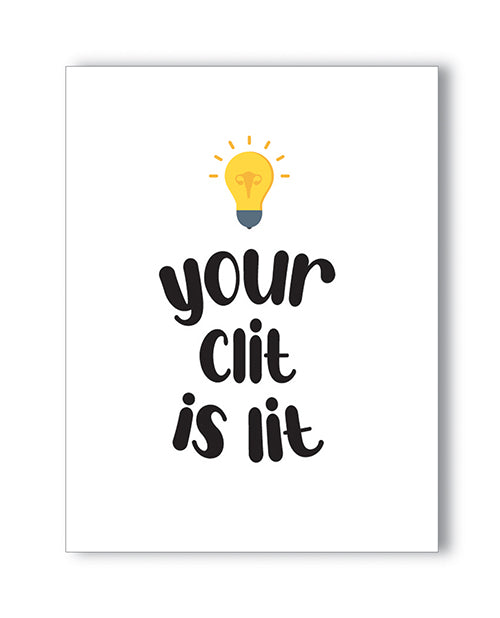 Lit Clit Naughty Greeting Card