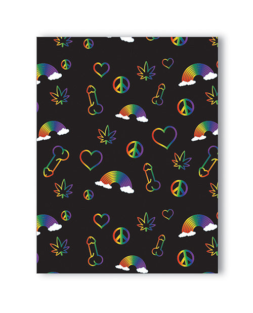 Rainbow Penis Naughty Greeting Card
