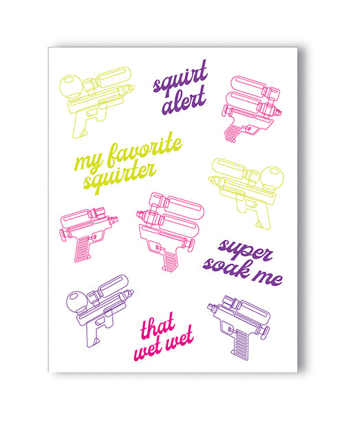Squirt Alert Naughty Greeting Card