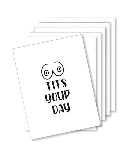 Tits Your Day Naughty Greeting Card - Pack Of 6
