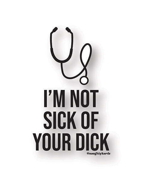 Sick Dick Naughty Sticker - Pack Of 3