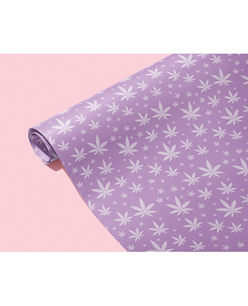 Purple Pot Leaf Wrapping Paper