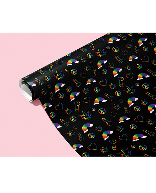 Rainbow Penis Naughty Wrapping Paper