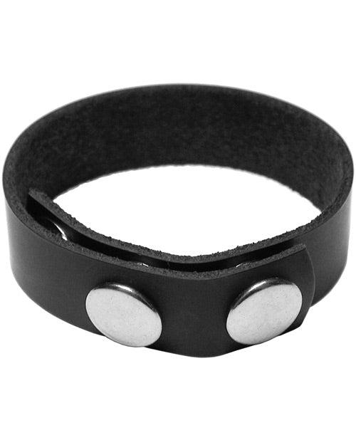 Kinklab Leather 3 Snap Cock Ring - Casual Toys