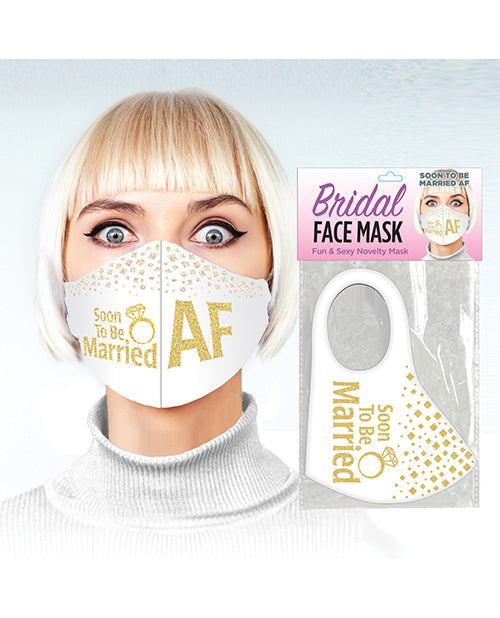 Soon To Be Married Af Face Mask - White - Casual Toys