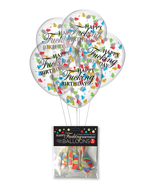 Happy Fucking Birthday Confetti Balloons - Casual Toys