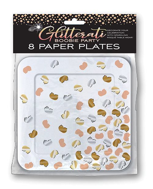 Glitterati Boobie Party Plates - Pack Of 8 - Casual Toys