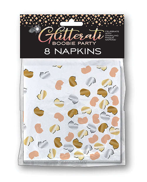 Glitterati Boobie Party Napkins  - Pack Of 8 - Casual Toys
