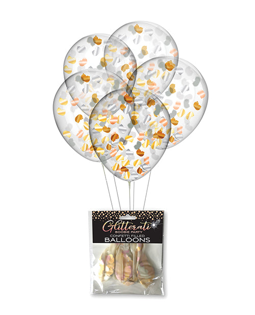 Glitterati Boobie Party Confetti Balloons - Pack Of 5 - Casual Toys
