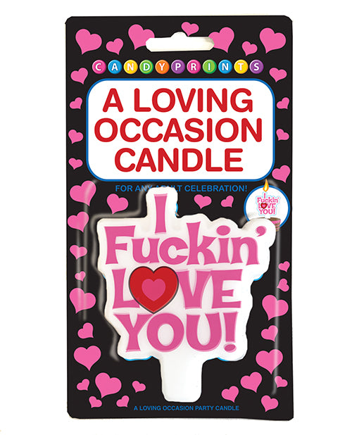 A Loving Occasion Candle - I Fuckin Love You - Casual Toys