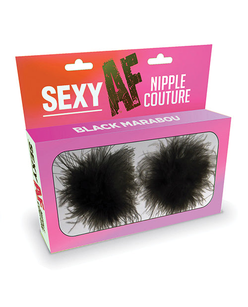 Sexy Af Nipple Couture Marabou Pastie - O/s - Casual Toys