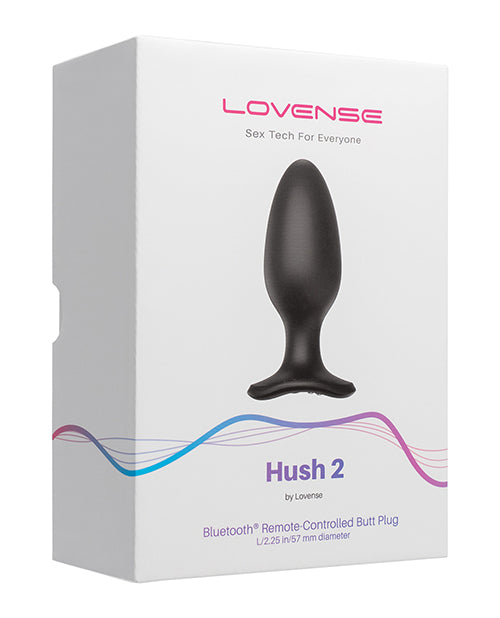 Lovense Hush 2 2.25" Butt Plug - Black - Casual Toys