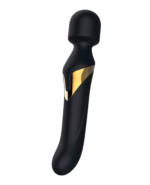 Dorcel Dual Orgasms Wand Vibrator - Black-gold - Casual Toys