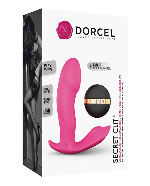 Dorcel Secret Clit Dual Stim Heating And Voice Control - Pink - Casual Toys