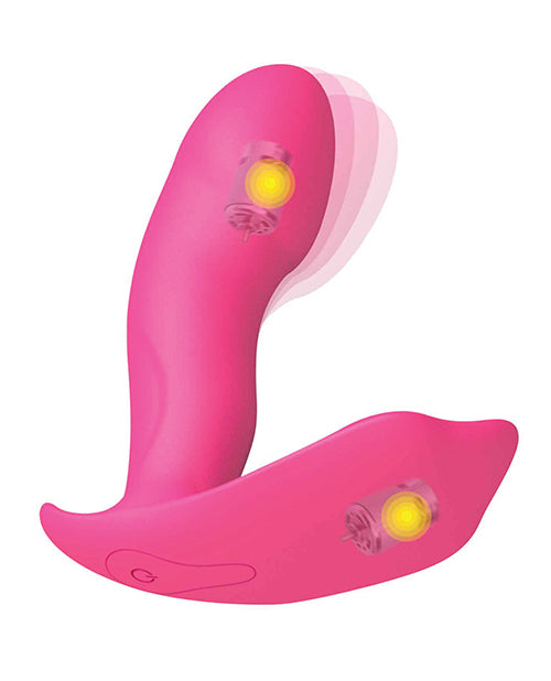Dorcel Secret Clit Dual Stim Heating And Voice Control - Pink - Casual Toys