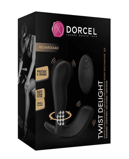 Dorcel Twist Delight Rotating Head W-beads - Black - Casual Toys