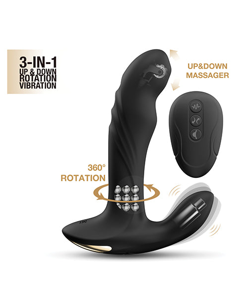 Dorcel P-joy Double Action Prostate Massager - Black - Casual Toys