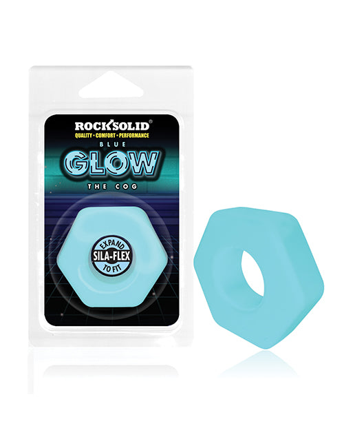 Rock Solid Glow In The Dark The Cog Ring - Blue - Casual Toys
