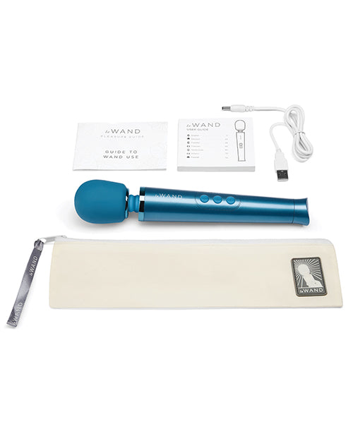 Le Wand Petite Rechargeable Massager - Blue - Casual Toys