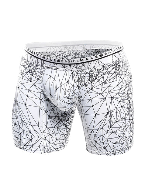 Male Basics Spider Hipster Boxer Brief White/black - Casual Toys