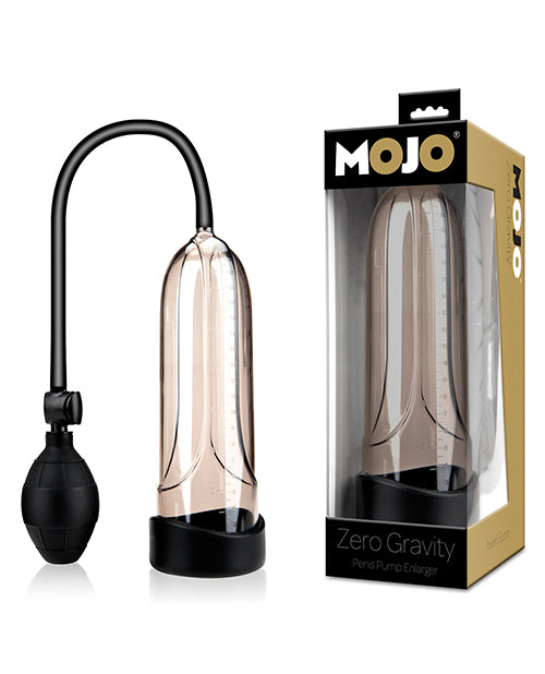 Mojo Zero Gravity Penis Pump Enlarger - Black-smoke - Casual Toys
