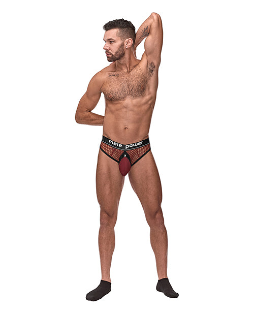 Cock Pit Fishnet Cock Ring Thong - Casual Toys