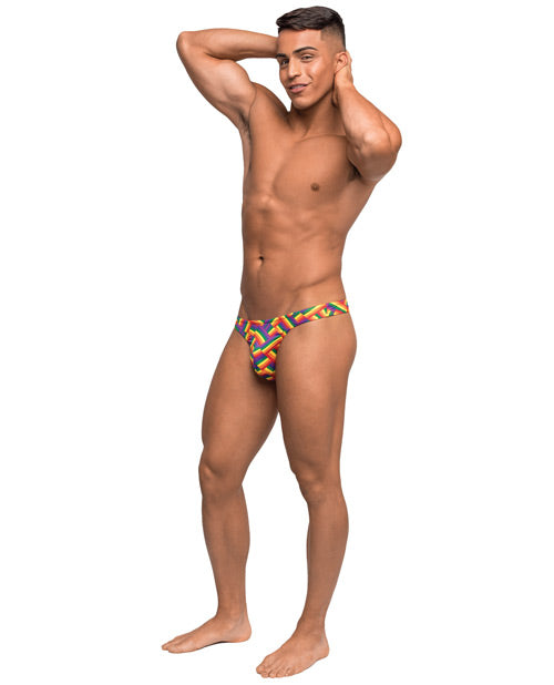 Pride Fest Contoured Pouch Bong Thong Rainbow - Casual Toys